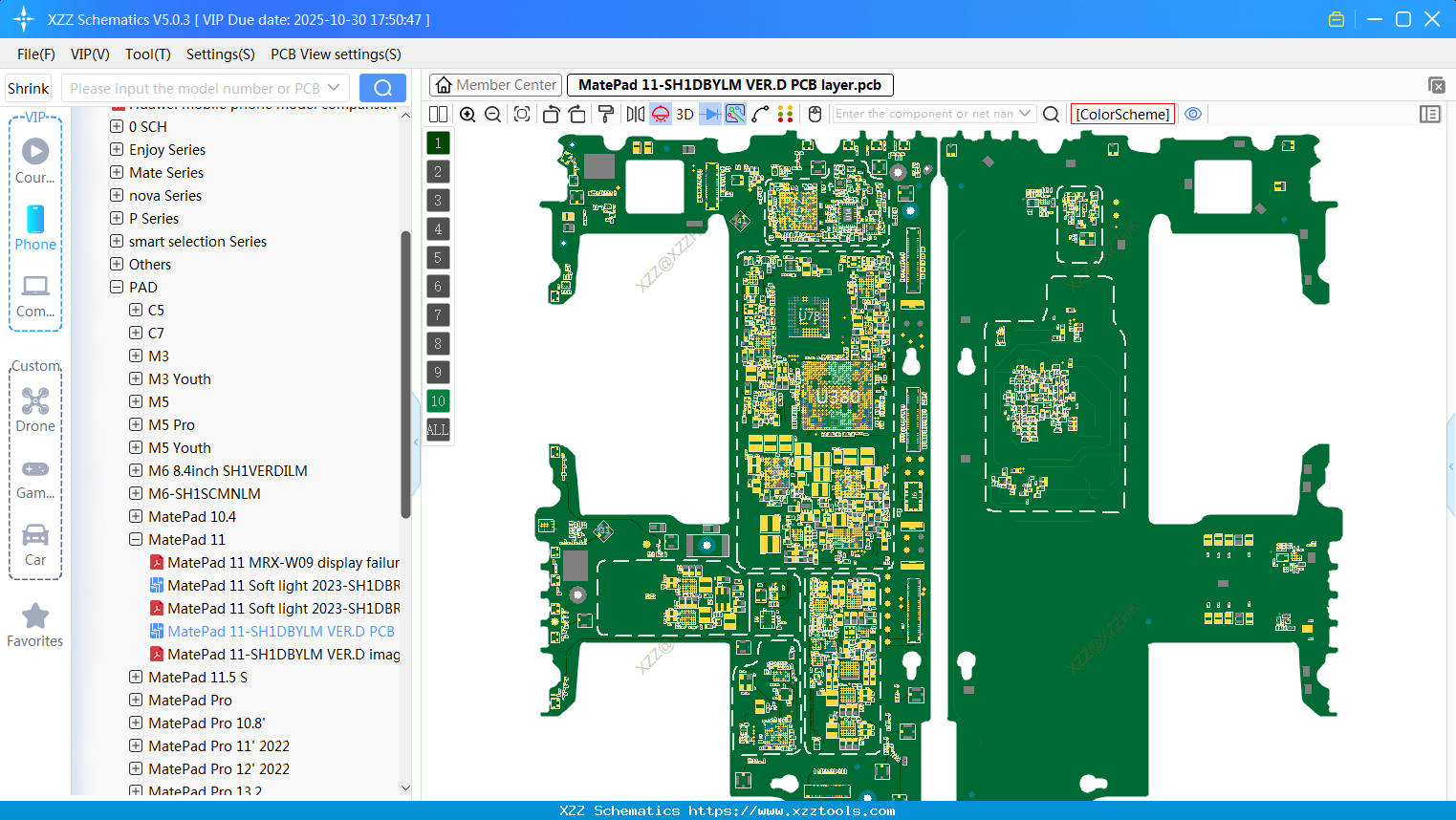 MatePad 11-SH1DBYLM VER.D PCB Layer